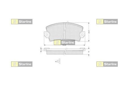 Гальмівні колодки дискові STARLINE BD S175