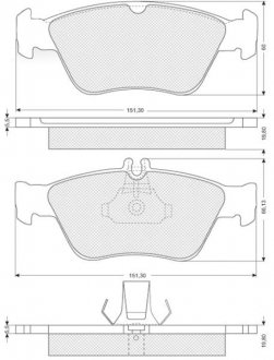 Гальмівні колодки дискові STARLINE BD S227