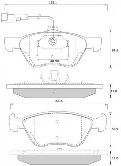 Тормозные колодки дисковые STARLINE BD S259