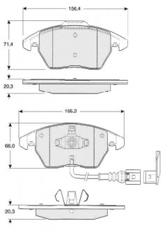 Тормозные колодки дисковые STARLINE BD S833P