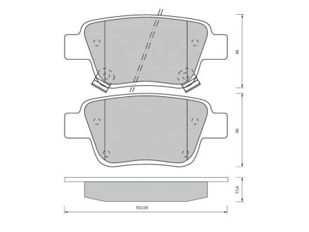 Тормозные колодки дисковые STARLINE BD S834P