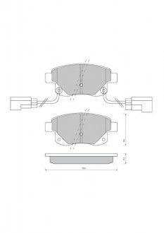 Гальмівні колодки дискові STARLINE BD S850P (фото 1)