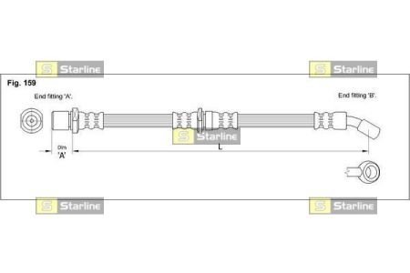 Тормозной шланг STARLINE HA ST.1150