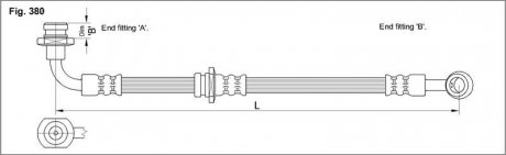 Гальмівний шланг STARLINE HA ST.1162