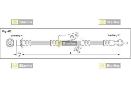 Тормозной шланг STARLINE HA ST.1183