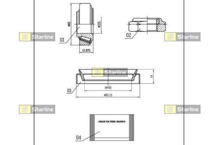 Підшипник колісний STARLINE LO 00740