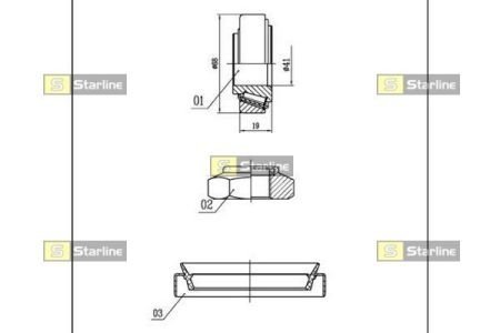 Подшипник колесный STARLINE LO 00919