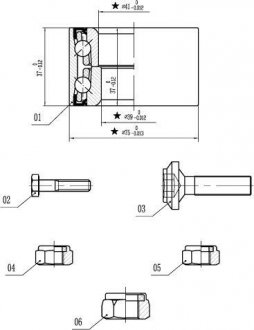 Подшипник колесный STARLINE LO 01355