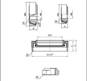 Подшипник колесный STARLINE LO 03429