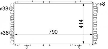 Радиатор охлаждения STARLINE PE2150