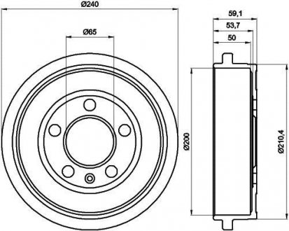 Тормозной барабан SKODA/VW Fabia/Polo "R "97>> TEXTAR 94023800