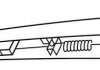 Щітка склоочисника каркасна задня 180mm (7'') ExactFit Rear Citroen C4 (LC), DS3, DS4 (EX180B) Trico EX180 (фото 1)