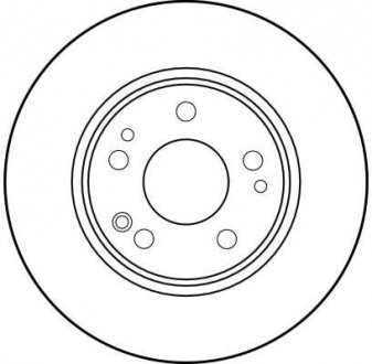 Диск гальмівний (1 шт.) MERCEDES 200/230/250/300/E200/E220/E250 TRW DF1581