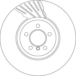 Диск гальмівний BMW 5 (F07,F10)/ 7(F01,F02) "FR "D=374mm "08>> TRW DF6614S