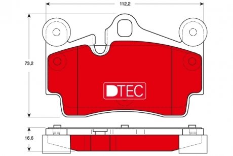 Тормозные колодки TRW GDB1653DTE