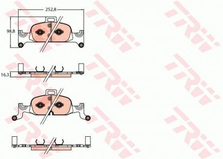 Тормозные колодки TRW GDB2126