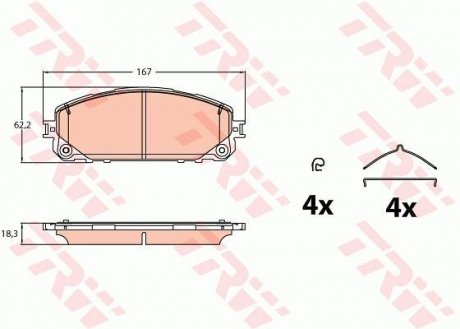 Автозапчасть TRW GDB2142