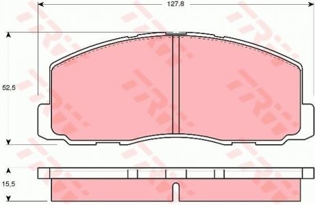 Тормозные колодки дисковые ISUZU (GM) - LONSDALE - MITSUBISHI Aska/YD/Colt/Cordia/Galant/Lancer/Lanc TRW GDB355