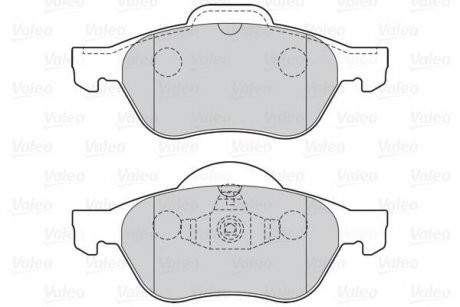 Гальмівні колодки дискові VAG/RENAULT A1/A3/Megane/Scenic/Fabia/Octavia/Bora/Golf "1,0-2,0 "F "96>> Valeo 301026 (фото 1)