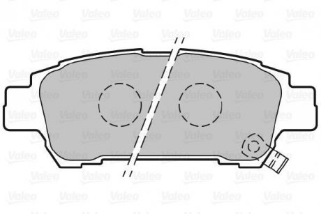 Тормозные колодки дисковые YOYOTA Avensis/Previa "2,0-2,4 "R "00-09 Valeo 301542