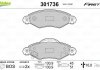 Тормозные колодки дисковые TOYOTA Yaris "1,0-1,4 "F "99-05 Valeo 301736 (фото 1)