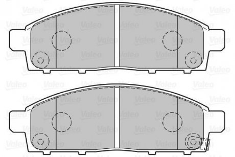 Тормозные колодки дисковые MITSUBISHI L200 "2,4-2,5 "F "05>> Valeo 301893 (фото 1)