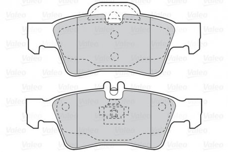 Гальмівні колодки дискові MERCEDES CLS/E-Class/S-Class/SL "1,8-3,5 "R "98>> Valeo 302039