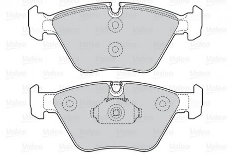 Тормозные колодки дисковые BMW/MG 3(E46)/X3(E83)/Z4(E85,86)/180/190/260 "2,0-4,6 "F "99-11 Valeo 302067