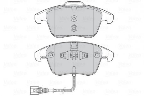 Тормозные колодки дисковые AUDI Q3 "1,4-2,0 "F "11-18 Valeo 302261