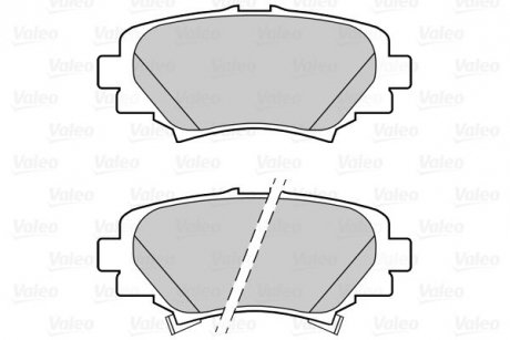 Тормозные колодки дисковые MAZDA 3 "1,5-2,2 "R "13>> Valeo 302288 (фото 1)