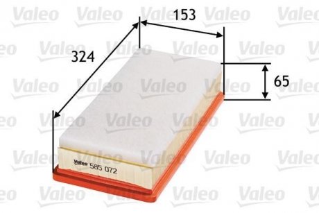 Фільтр повітряний Valeo 585072