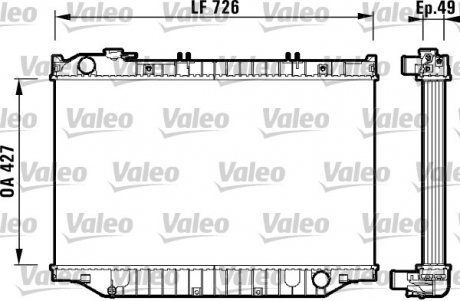 Радиатор охлаждения Valeo 732415