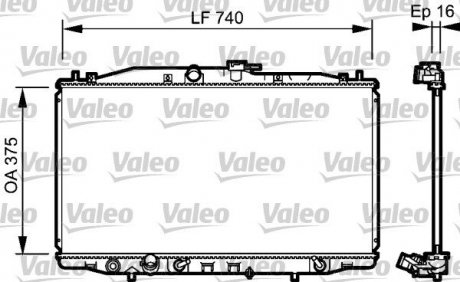 Радіатор охолоджування Valeo 735050