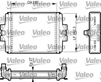 Радіатор охолоджування Valeo 735467