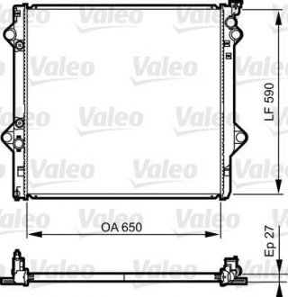 Радиатор охлаждения двигателя Valeo 735569