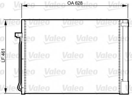 Конденсатор кондиціонера BMW X5(E70,F15) "06-19 Valeo 814367