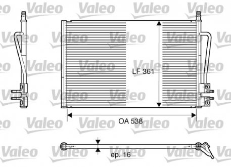 Конденсатор, кондиционер Valeo 817664