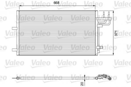 Радіатор кондиціонера Valeo 818046