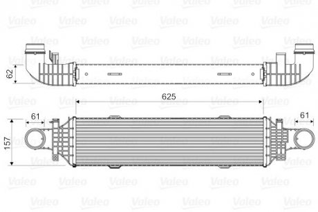 Радіатор наддуву Valeo 818631