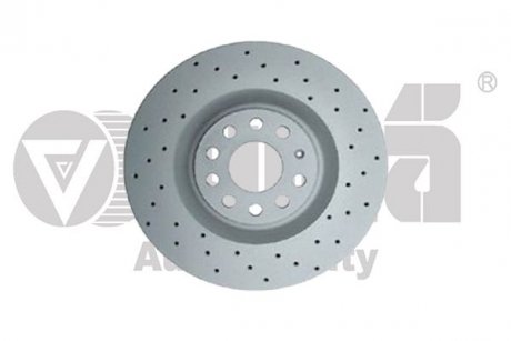 Диск гальмівний передній перфорований (Geomet) Skoda Superb (08-13)/VW Golf (0 Vika 66151717001