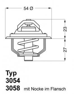 A_Термостат Opel Ascona B Commodore C Kadett D Manta B Rekord E WAHLER 305487D50