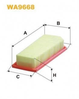 Фільтр повітряний WIX FILTERS WA9668