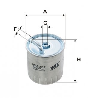 Фільтр паливний (PP 841/4) WIX FILTERS WF8272