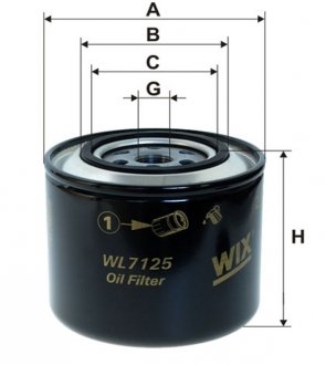 Фільтр масляний WIX FILTERS WL7125