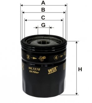 Фільтр масляний WIX FILTERS WL7278