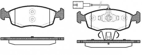 Колодки гальмівні дискові передні Fiat 500 0.9 07-,Fiat 500 c 0.9 09-,Fiat Gra WOKING P072352