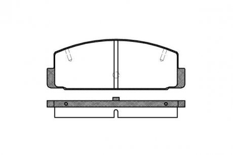 Колодки гальмівний диск. задн. (Remsa) Mazda 6 I II WOKING P0793.20