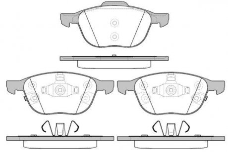 Колодки гальмівний диск. перед. (Remsa) Ford Focus iii Electric 10- WOKING P11823.12