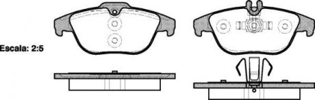 Колодки тормозные дисковые задние Mercedes-benz C-class (c204) 1.6 11-,Mercedes-benz C-class (c204) 1.8 11- WOKING P12053.00