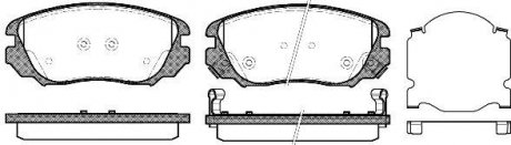 Колодки гальмівні дискові передні Chevrolet Camaro 3.6 09-15,Chevrolet Malibu WOKING P1285302